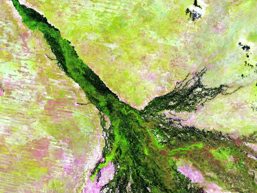 Satellite image from usgs